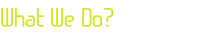 What We Do?